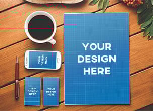 Desktop Stationary Mockup