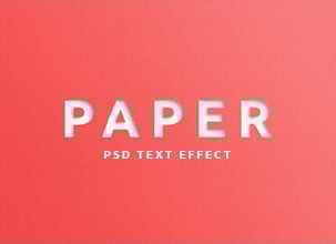 Paper Cut Psd Text Effect